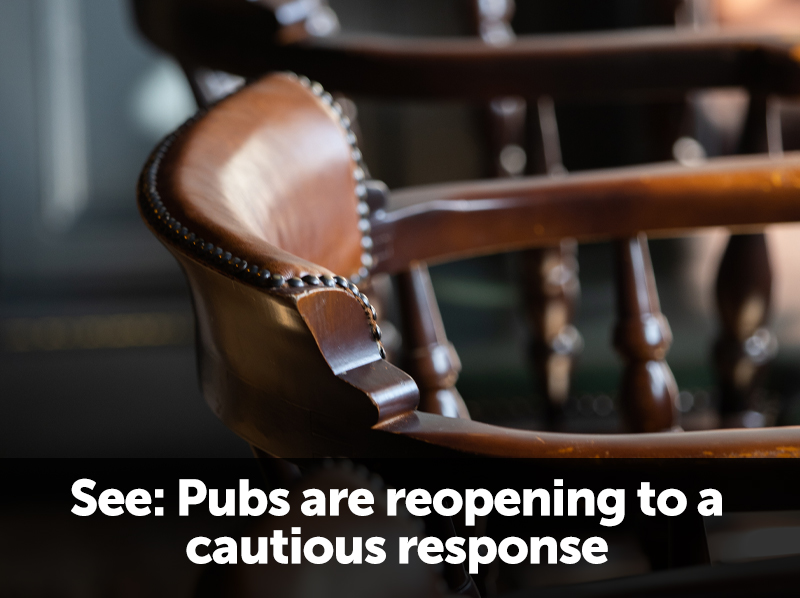 Pubs reopen to a cautious reception