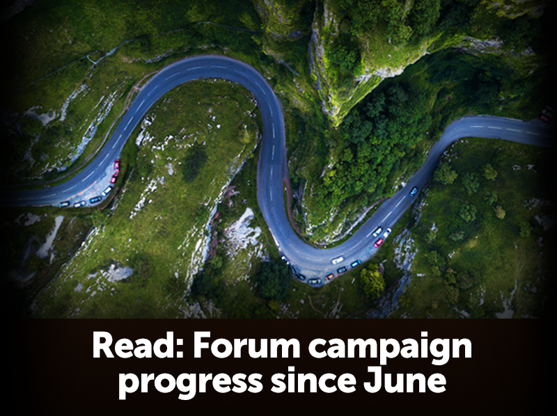 The Forum's campaign progress since June