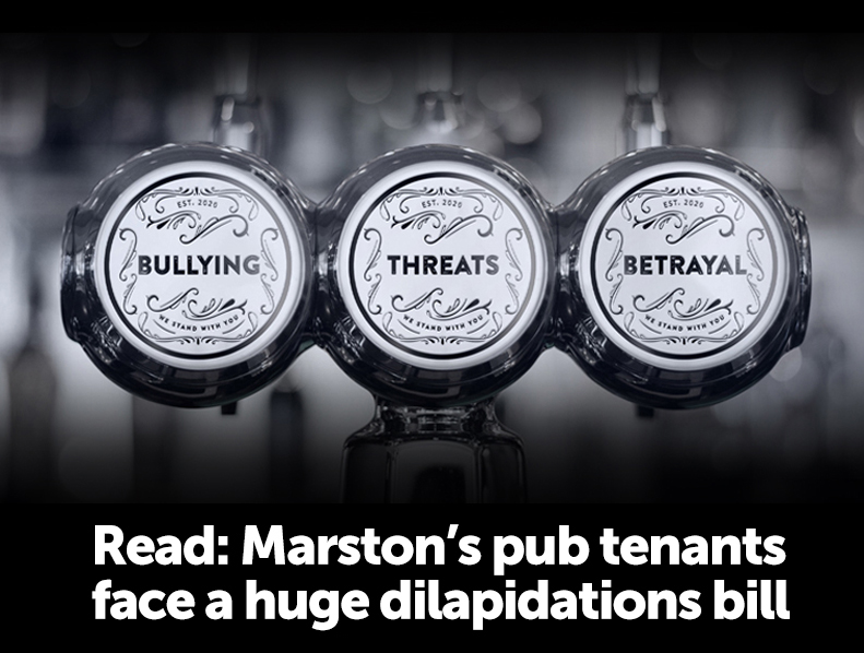 Marston's pub tenants face huge dilpidations bill